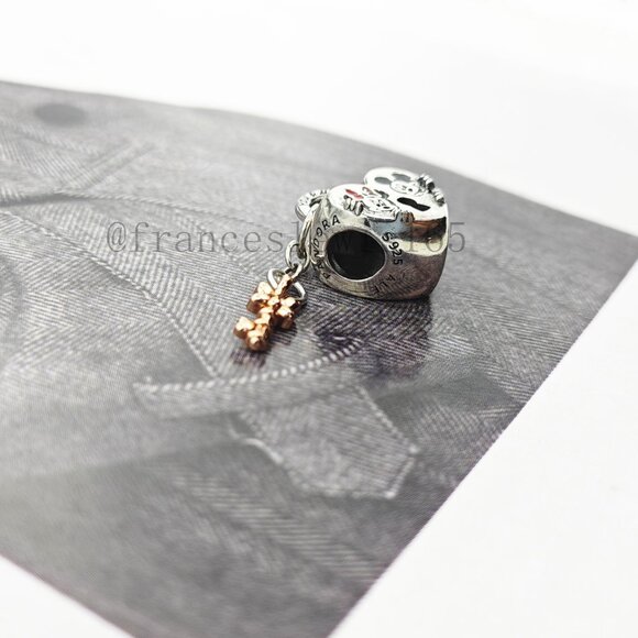 Pandora Mickey Mouse & Minnie Mouse Padlock Charm - Picture 2 of 5